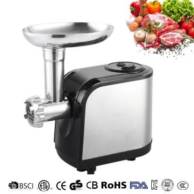Copper Motor Overheat Protection Large Food Processor Chopper Max Meat Mincer with Reverse ...