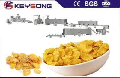 Automatic Breakfast Cereals Corn Flakes Puff Food Making Machinery