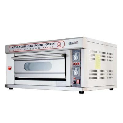 Commercial Kitchen of Baking Equipment 1 Deck 2 Tray Gas Oven