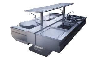 Commercial Kitchen Equipment Cantilever Type Cooking Suite