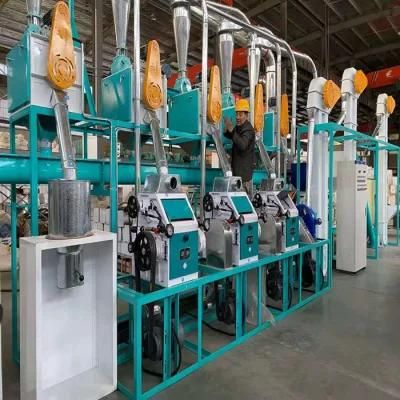 Automatic 15-20 Tons Per Day Wheat Corn Maize Flour Processing Plant Production Line