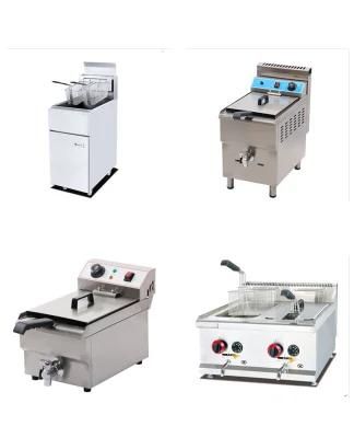 CE Certificated Stainless Steel Fast Food Restaurant Gas Pressure Fryer/Chicken Broast ...