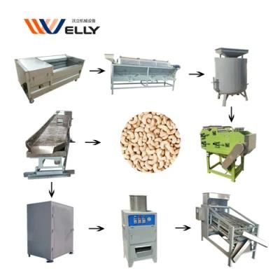 Long Service Time Cashew Nut Drying Roasting Machine Cashew Nut Machine Shelling