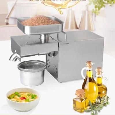 Small Cold and Hot Press Commercial Electric Intelligent Oil Press Peanut Soybean Oil ...