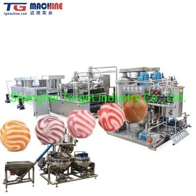 Automatic Lollipop Bonbon Hard Candy Production Line Depositing Making Machine
