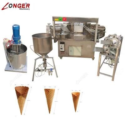 Commercial Sugar Waffle Ice Cream Cone Making Machine