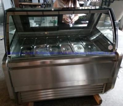 Hard Ice Cream Display Showcake Freezer