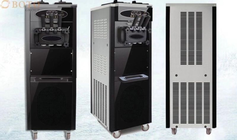 Commercial Fully Automatic Soft Ice Cream Maker Buffet Stand Ice Cream Machine