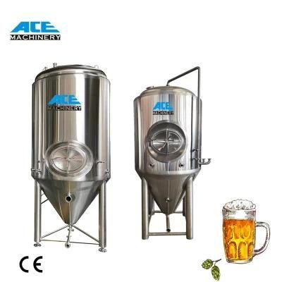 New Large Beer Production Line, 1000L 2000L 8000L Beer Fermentation Tank / Cooling Jacket ...