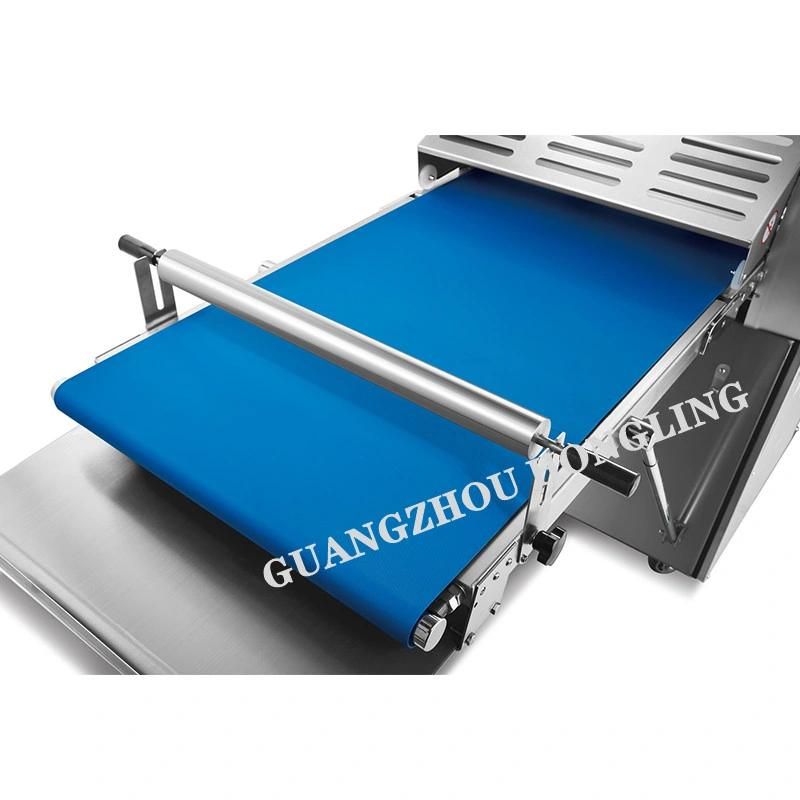 Hongling 400mm Full Ss Table Top Roller Sheeter Croissant Pizza Pastry Dough Sheeter