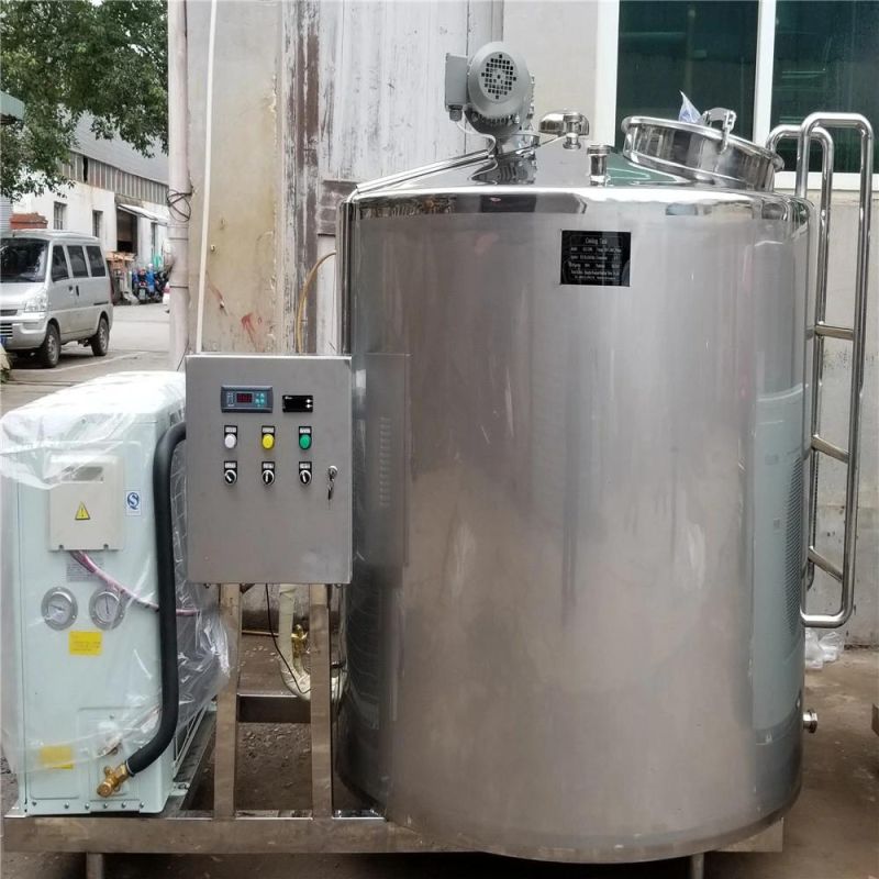 2000L 3000L Self-Cleaning Milk Tank with Air Compressor Price