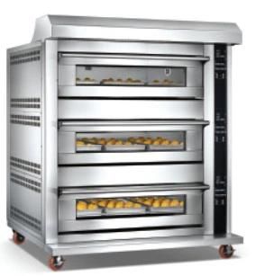 Commercial Durable Pizza Bread Baking Deck Oven Machine Industrial Single/Double ...