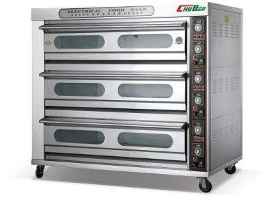 Commercial Equipment Bakery Machine Electric Pizza Oven for 3 Deck 9 Trays Food Oven