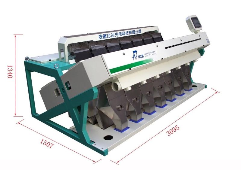 Peanut Grader High Capacity CCD Optical Nut Color Sorter