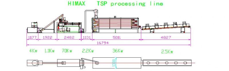 Multifunctional Automatic Texture Soya Protein Processing Line