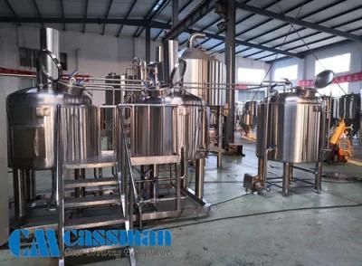 Cassman Malt Beer Micro Brewery 500L Micro Beer Production Line with Cooling Water Jacket