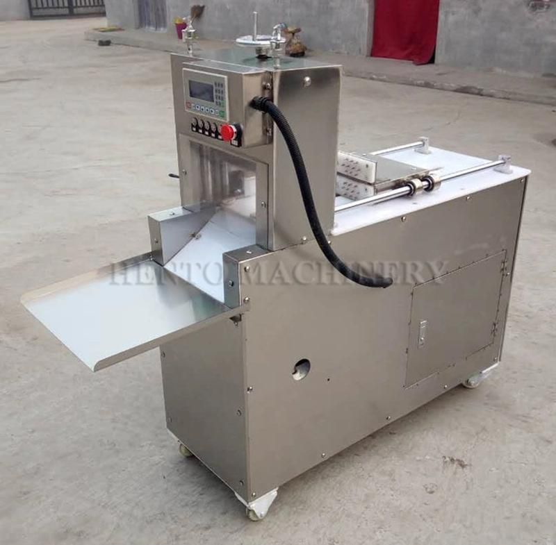 High Efficiency Automatic Frozen Mutton Roll Slicing Machine / Frozen Beef Roll Slicing Machine