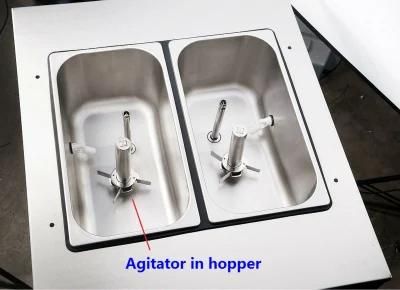 Table Top Ice Cream Machine with Aspera Compressor Stainless Steel Beater