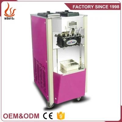 Factory OEM Pre-Cooing 3 Flavor Soft Serve Ice Cream Machines in Guangzhou