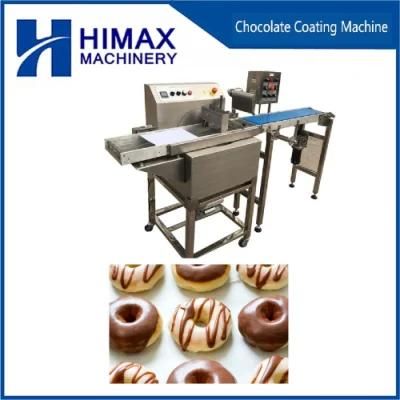 Donuts Chocolate Enrobing Machine Bread Toast Coating Machine
