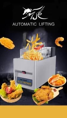 Food Machine Deep Fryer Electric/Automatic Lifting Electric Open Fryer