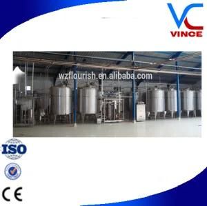 Complete Pasteurized Milk Production Line with Pasteurizing Homogenizing and Packing