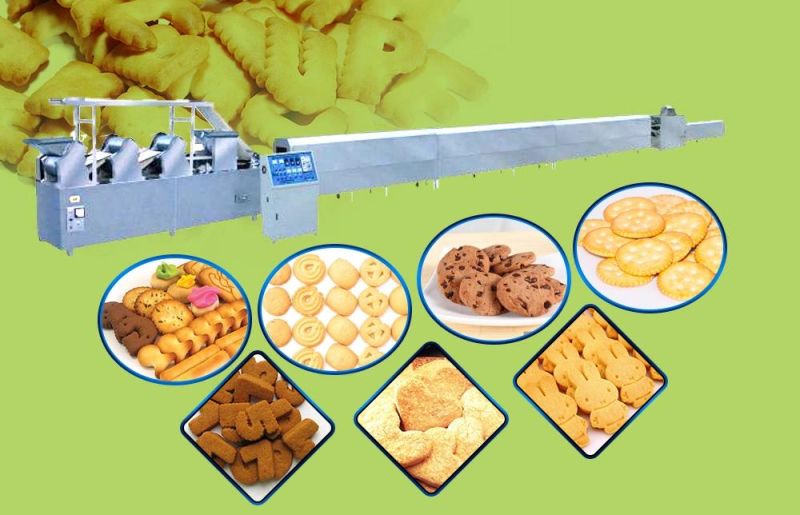 Automatic Cookies Cutter Biscuit Making Machine Price Industry Cookie Depositor Production Line