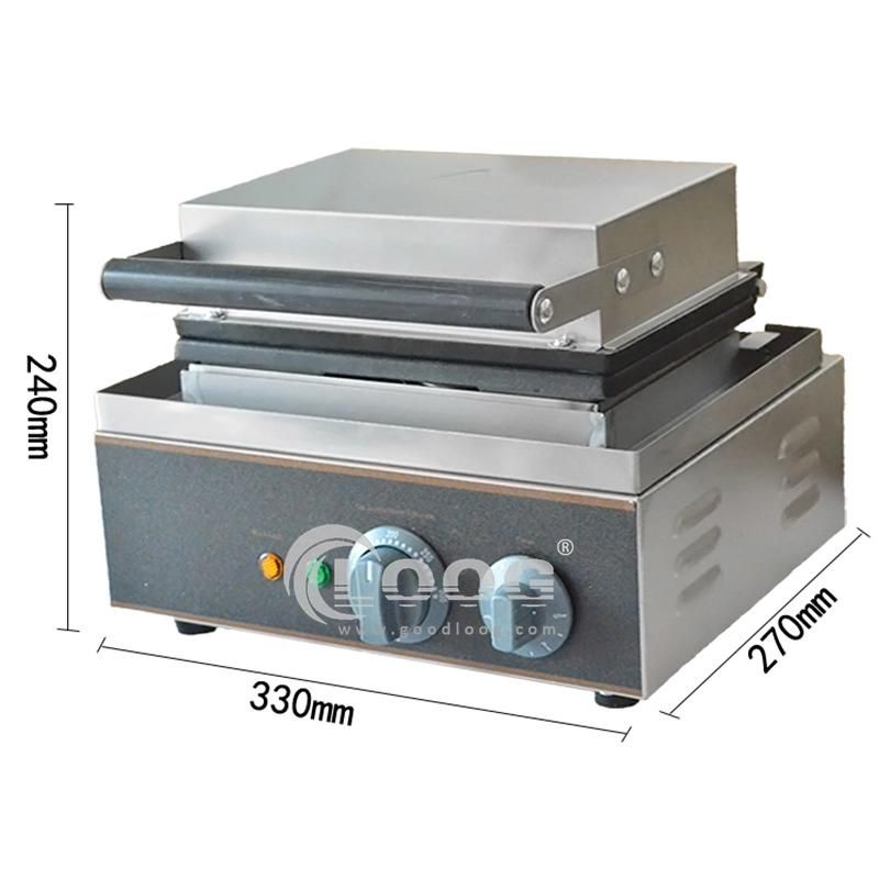 Hot Selling 220V Aluiminum Plate Cake Doughnut Machines Kitchen Equipment Commercial Nonstick Coating Surface 6 Grid Donut Maker