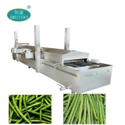 Green Bean Cooking Machine Frozen Vegetables Food Processing Line