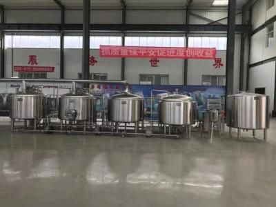 Stainless Steel 500L 1000L 2000L 5bbl 7bbl 10bbl 15bbl Beer Brewing Equipment for Beer Bar ...