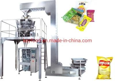 Automatic Weighing with Multihead Potato Chips Packaging Machine