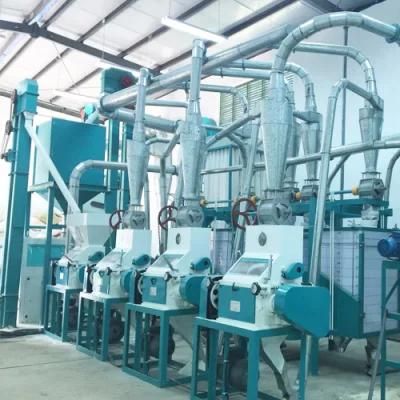 Corn Grinder Maize Flour Mill Equipment to Produce Super White Maize Corn Flour for Africa