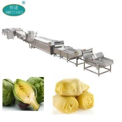 Artichoke Washing Blanching Cooling Machine Artichoke Processing Machine