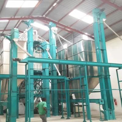 5t/H Maize Corn Flour Mill Machine Running in Malawi Zambia Ethiopia South Africa ...