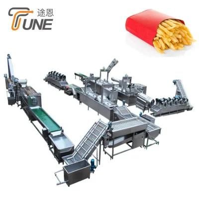 Fully Automatic Potato Fries Making Machinery Processing Plant Frozen French Fries ...