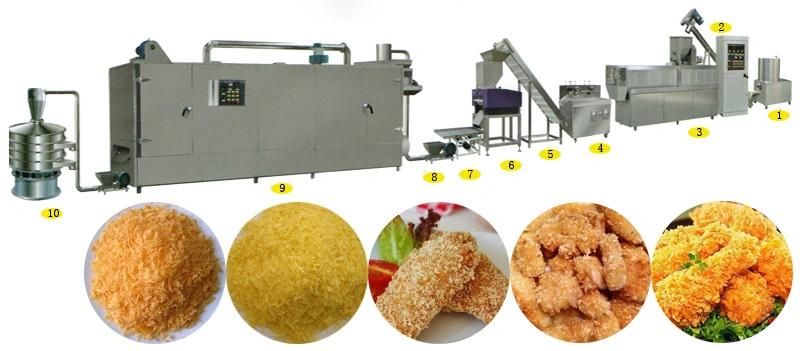 Panko Machine Bread Crumbs Snack Food Machine