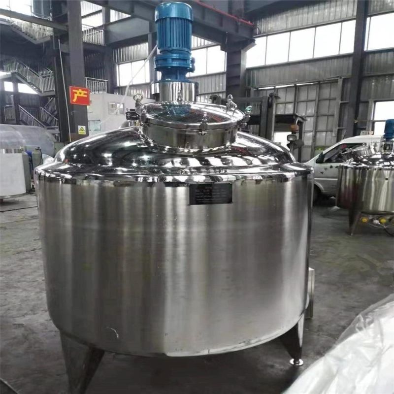 2500L Stainless Steel Electric Steam Heating Cosmetics Emulsification Mixing Tank Price