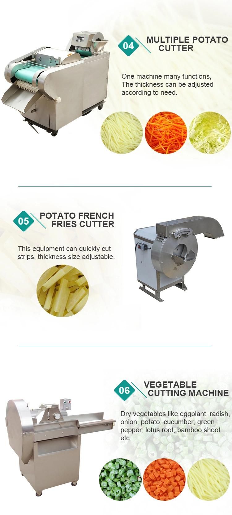 Stainless Steel Vegetable Potato Chips Slicing Machine