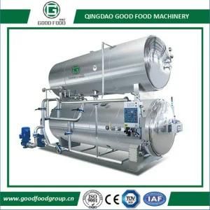 Water Immersion + Steam Rotary Retort Sterilizer/Sterilization ...