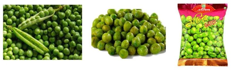 Gas Diesel Fuel Heating Green Pea Frying Machine
