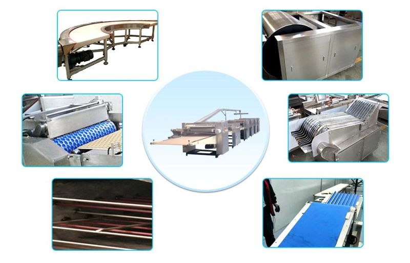 Popular and Industrial Hot Chocolate Wafer Biscuit Making Machine for Sale Milk Biscuit Processing Machine
