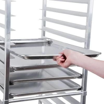 Rk Bakeware Manufacturer China-110 Stainless Steel Table with Wings and Sheet Pan Storage