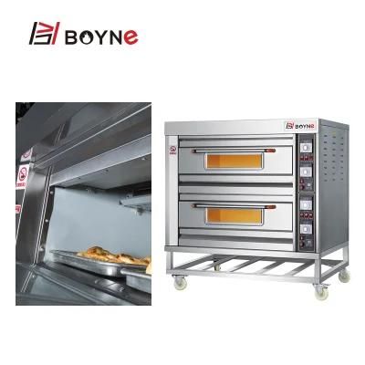 Electric Double Deck Four Trays Industrial Baking Oven