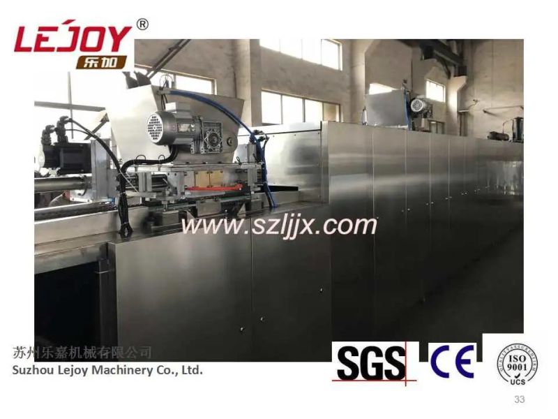 Chocolate Depositing Moulding Line Two Colours and Center Filling Machine