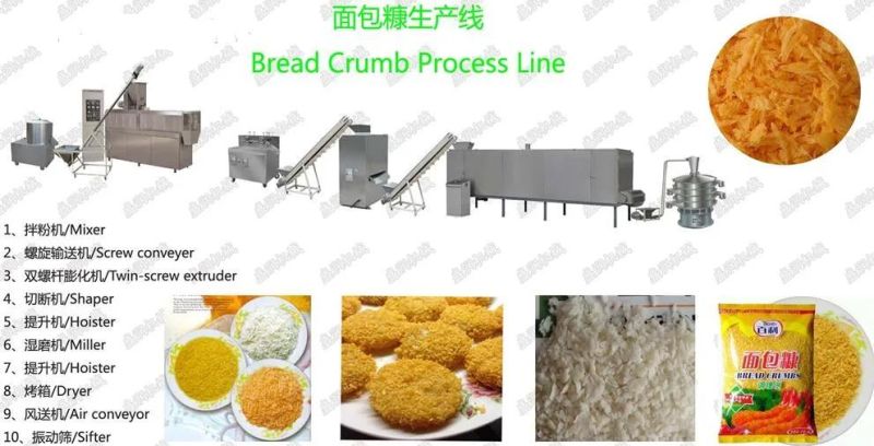 Stainless Steel Panko Bread Crumbs Making Machine