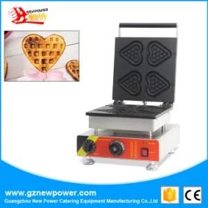 Commercial Snack Machine Waffle Making Machine with Heart Shape