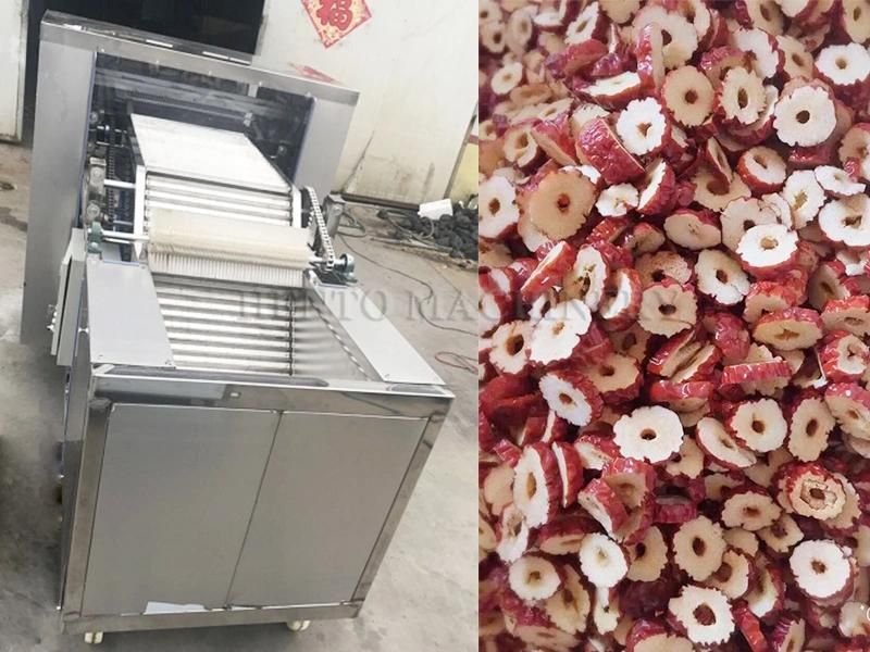 Stainless Steel Red Dates Slicing Circle Cutter Machine