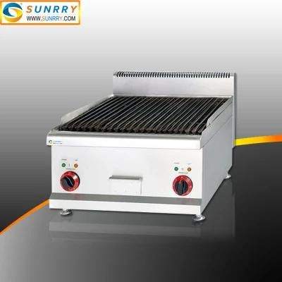 Barbecue Grill with Lava Rock Counter Top Lava Rock Grill