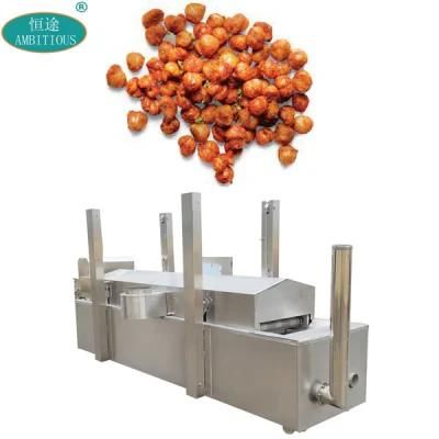 Continuous Belt Fryer Fried Food Beans Frying Machine