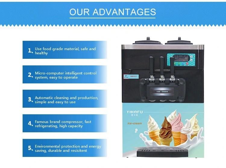 Mini Table Top Ice Cream Machine with Air Pump